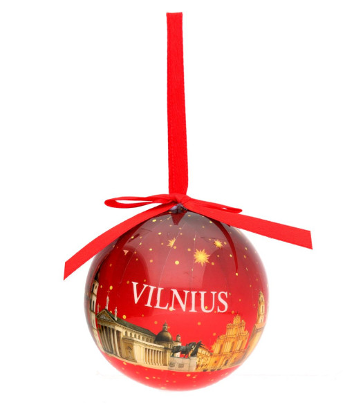 Dekoratyvinis raudonas žaisliukas Vilnius